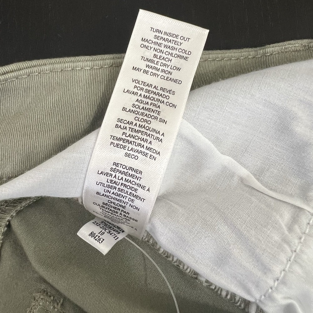 Chicos Girlfriend Slim Leg Capri Crop Pants Size 3 Perfect Stretch Green NEW - Picture 7 of 12